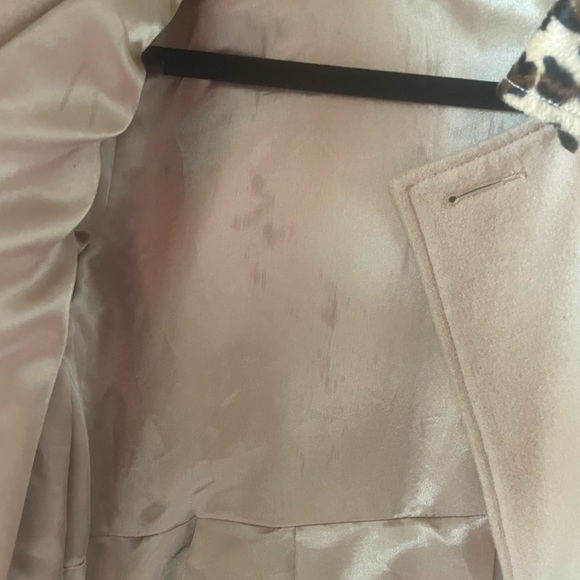 ASOS leopard trim peacoat - Picture 4 of 6